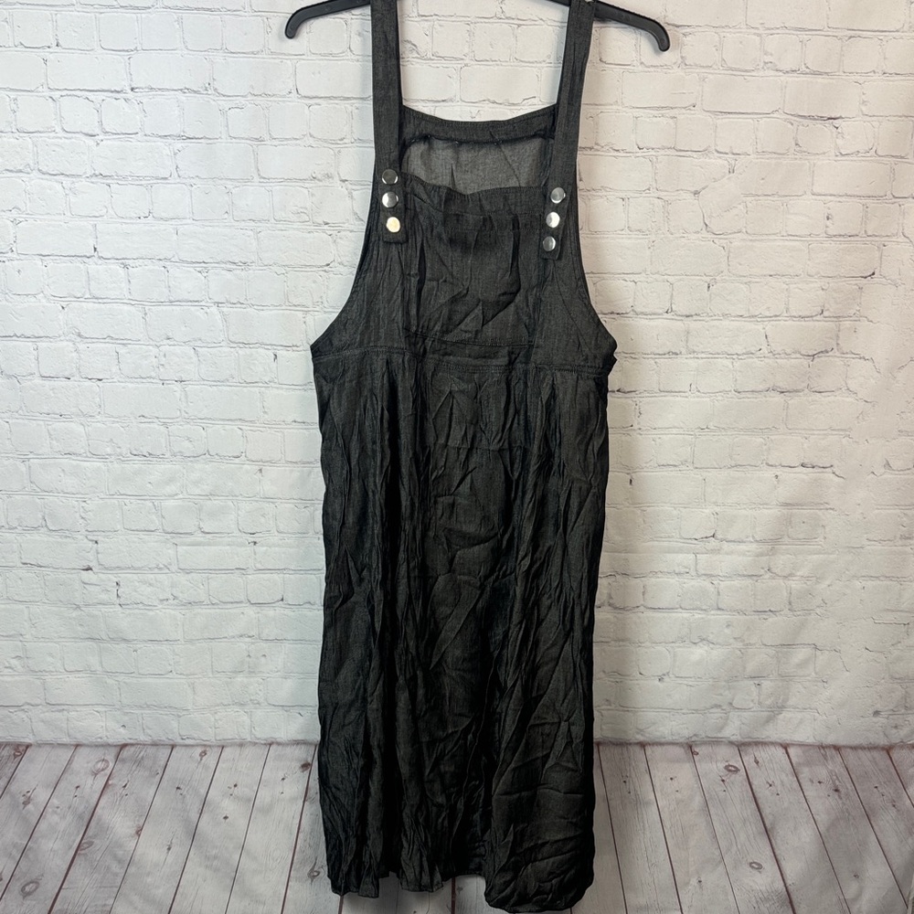 BloomChic Black Metallic Midi Dress Size Large - Picture 2 of 8